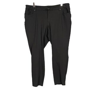 Torrid Pants Womens 18R Black Knit Jeans Rayon Stretch Jeans Plus‎ Minimalist